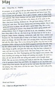 May letter
